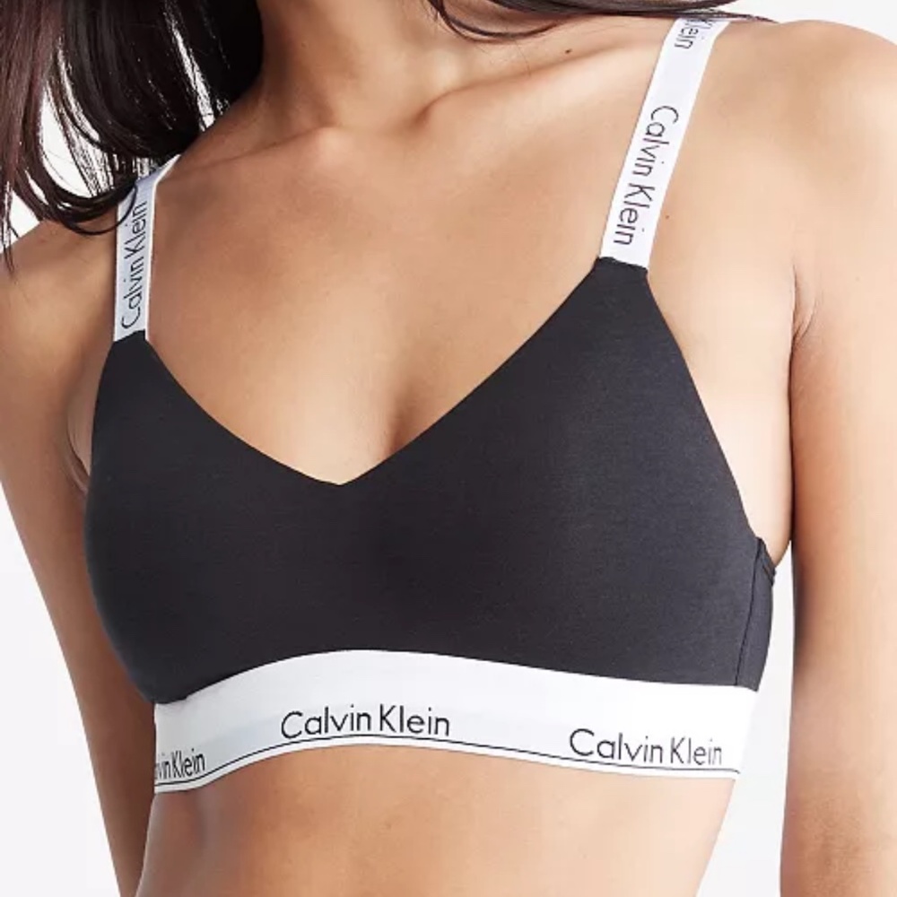 Calvin Klein Women’s Modern Lightly Lined Bralette Cotton